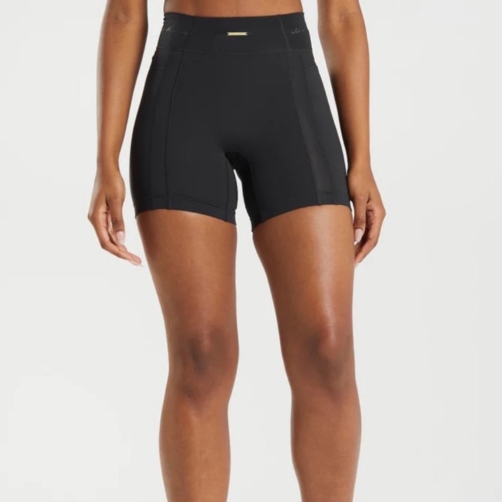 Whitney Simmons mesh shorts